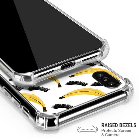 Bouffants and Broken Hearts Banana Lash iPhone XS Max Clear Case