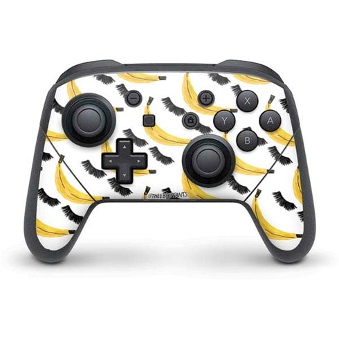 Bouffants and Broken Hearts Banana Lash Nintendo Switch Pro Controller Skin