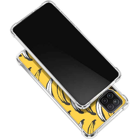 Bouffants and Broken Hearts Bananas Galaxy A12 Clear Case