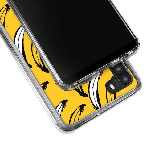 Bouffants and Broken Hearts Bananas Galaxy A21 Clear Case