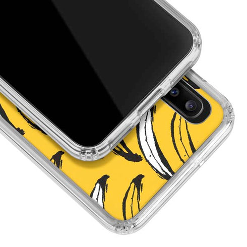 Bouffants and Broken Hearts Bananas Galaxy A30 Clear Case