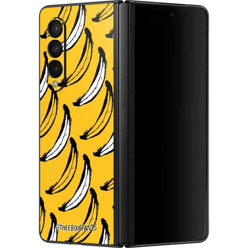 Bouffants and Broken Hearts Bananas Galaxy Z Fold3 5G Skin