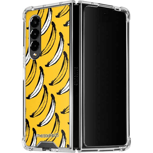 Bouffants and Broken Hearts Bananas Galaxy Z Fold4 5G Clear Case
