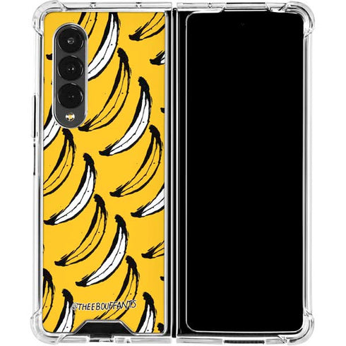 Bouffants and Broken Hearts Bananas Galaxy Z Fold4 5G Clear Case