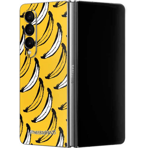 Bouffants and Broken Hearts Bananas Galaxy Z Fold4 5G Skin