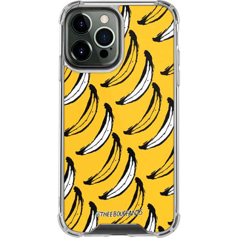 Bouffants and Broken Hearts Bananas iPhone 13 Pro Max Clear Case