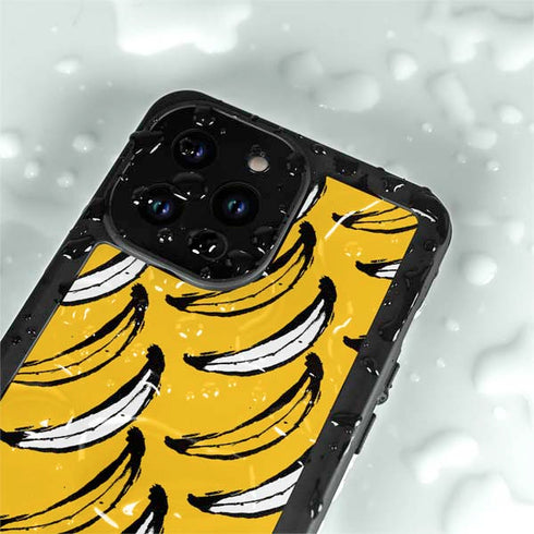 Bouffants and Broken Hearts Bananas iPhone 14 Pro Max Waterproof Case