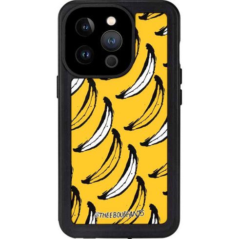 Bouffants and Broken Hearts Bananas iPhone 14 Pro Waterproof Case