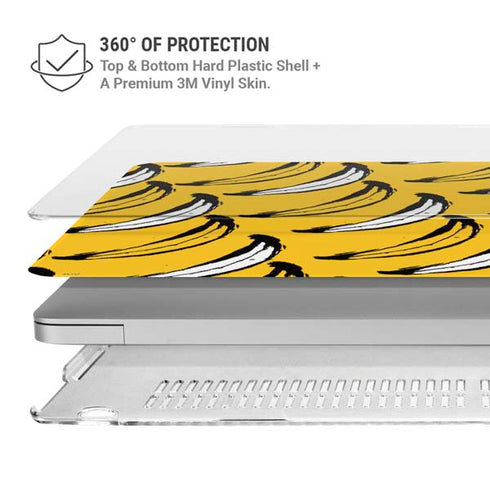 Bouffants and Broken Hearts Bananas MacBook Air 13in M1 (2021) Case plus Skin