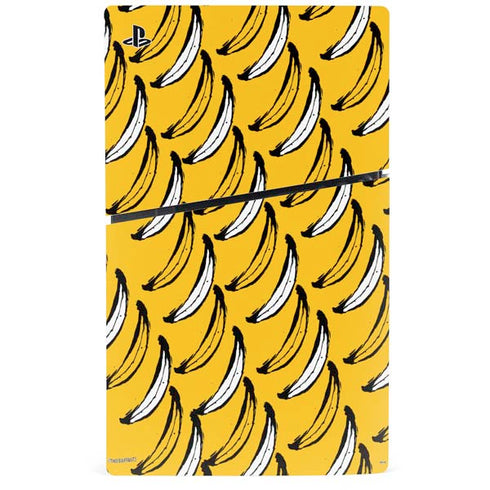 Bouffants and Broken Hearts Bananas PS5 Slim Digital Edition Bundle Skin
