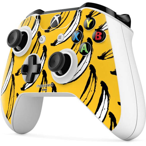 Bouffants and Broken Hearts Bananas Xbox One S Controller Skin