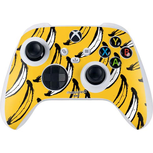 Bouffants and Broken Hearts Bananas Xbox Series S Controller Skin