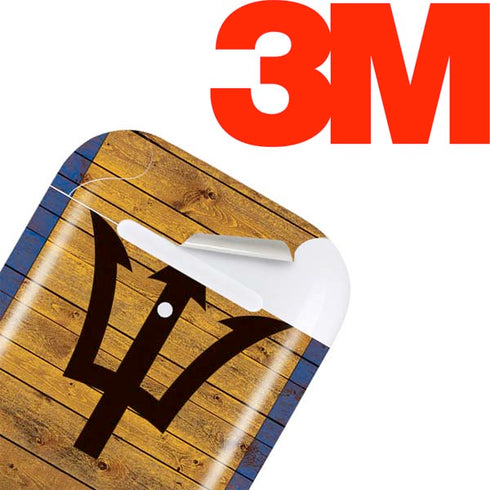 Barbados Flag Dark Wood Apple AirPods Skin
