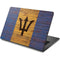 Barbados Flag Dark Wood Dell Chromebook Skin