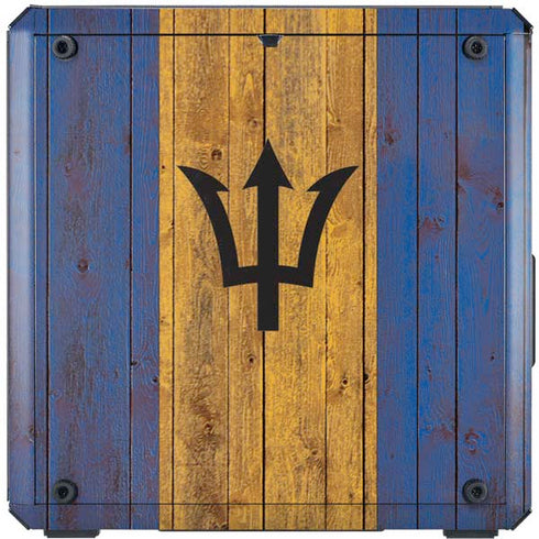 Barbados Flag Dark Wood Cooler Master MasterBox Q300L Mini Tower Skin
