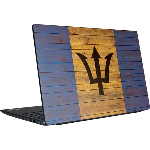 Barbados Flag Dark Wood Dell Vostro Skin