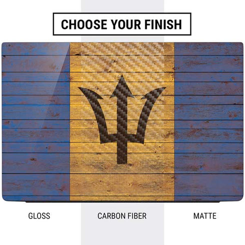 Barbados Flag Dark Wood Dell Vostro Skin