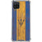 Barbados Flag Dark Wood Galaxy A12 Clear Case