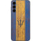 Barbados Flag Dark Wood Galaxy A14 5G Skin