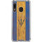 Barbados Flag Dark Wood Galaxy A30 Clear Case