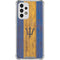 Barbados Flag Dark Wood Galaxy A53 5G Clear Case