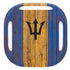 Barbados Flag Dark Wood Galaxy Buds Live Skin