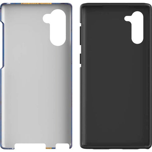 Barbados Flag Dark Wood Galaxy Note 10 Pro Case