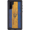 Barbados Flag Dark Wood Galaxy Note 10 Waterproof Case