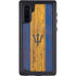 Barbados Flag Dark Wood Galaxy Note 10 Waterproof Case