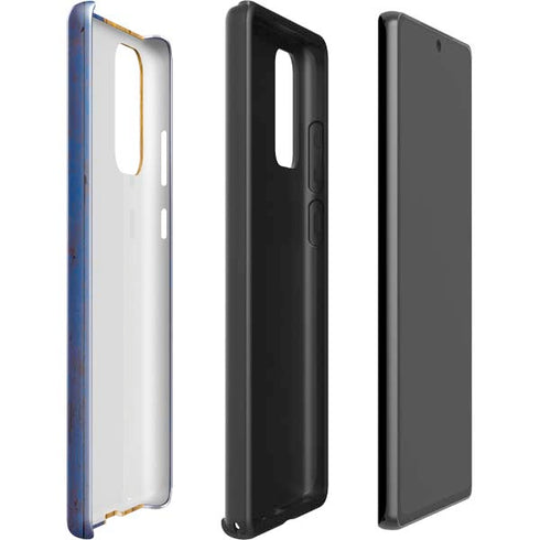 Barbados Flag Dark Wood Galaxy Note20 5G Pro Case