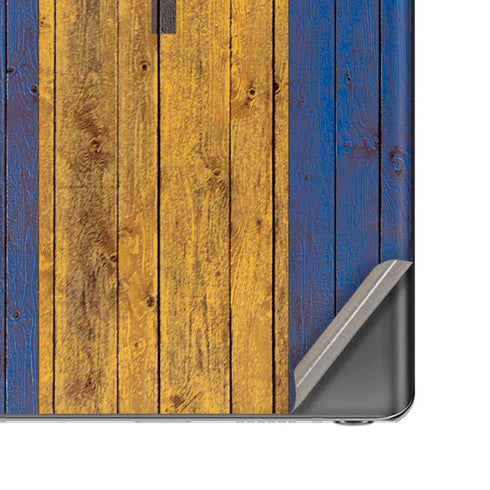 Barbados Flag Dark Wood Galaxy Note20 5G Skin