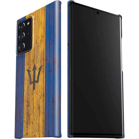 Barbados Flag Dark Wood Galaxy Note20 Ultra 5G Lite Case