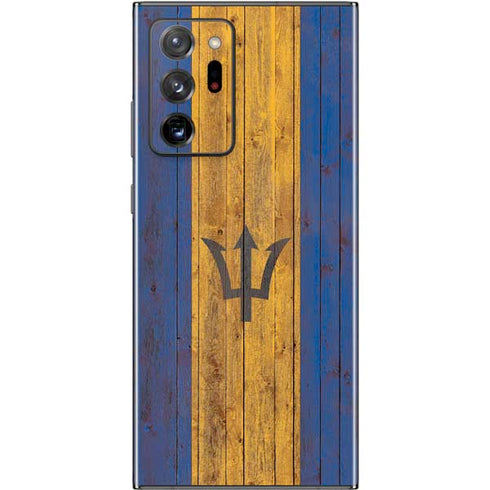 Barbados Flag Dark Wood Galaxy Note20 Ultra 5G Skin