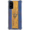 Barbados Flag Dark Wood Galaxy S20 FE Clear Case