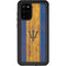 Barbados Flag Dark Wood Galaxy S20 Plus Waterproof Case