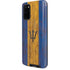 Barbados Flag Dark Wood Galaxy S20 Pro Case