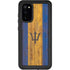 Barbados Flag Dark Wood Galaxy S20 Waterproof Case
