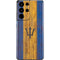 Barbados Flag Dark Wood Galaxy S21 Ultra 5G Skin