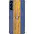 Barbados Flag Dark Wood Galaxy S22 Plus Skin