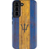 Barbados Flag Dark Wood Galaxy S22 Pro Case