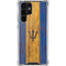 Barbados Flag Dark Wood Galaxy S22 Ultra Clear Case