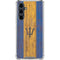 Barbados Flag Dark Wood Galaxy S23 FE Clear Case