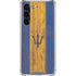 Barbados Flag Dark Wood Galaxy S23 Plus Clear Case