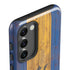 Barbados Flag Dark Wood Galaxy S23 Plus Pro Case