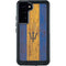 Barbados Flag Dark Wood Galaxy S23 Plus Waterproof Case