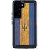 Barbados Flag Dark Wood Galaxy S23 Waterproof Case