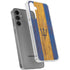 Barbados Flag Dark Wood Galaxy S24 Plus Clear Case