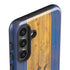 Barbados Flag Dark Wood Galaxy S24 Plus Impact Case