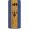 Barbados Flag Dark Wood Galaxy S8 Plus Skin