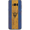 Barbados Flag Dark Wood Galaxy S8 Skin